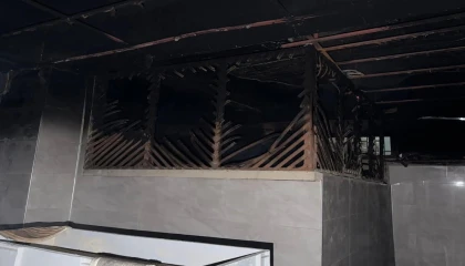 Kırıkhanda yanan fırın kullanılmaz hale geldi