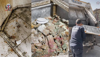 Kötü koku üzerine girilen evde mide bulandıran şartlarda lokum ve cezerye üretildiği ortaya çıktı