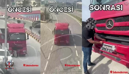 Kuralları hiçe sayarak plakasını kapatan sürücüye 140 bin TL ceza