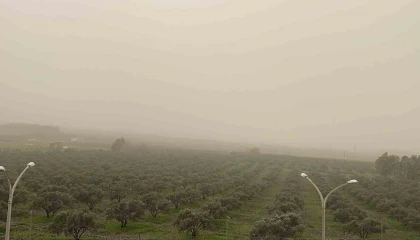 Libya kaynaklı toz taşınımı Osmaniyede etkili oldu