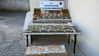Mersinde 2 şüpheli binlerce kaçak makaronla yakalandı