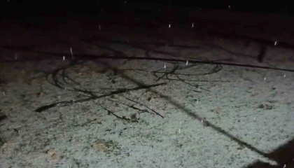 Mersinde dolu yağışı etkili oldu