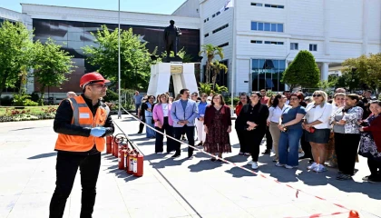 Muratpaşada yangın tatbikatı