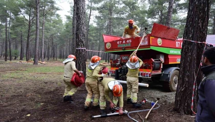 Ormancılar Antalyada kıyasıya yarıştı