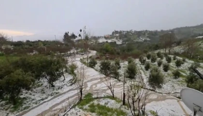 Osmaniyede dolu yağışı