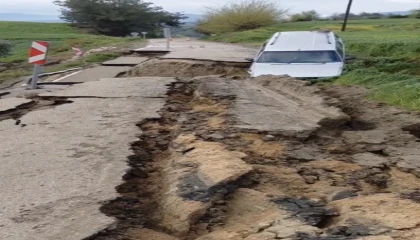 Osmaniyede yoğun yağış yolları çökertti, bazı güzergahlar ulaşıma kapandı