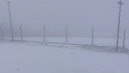 Osmaniyede yüksek kesimlere kar yağdı