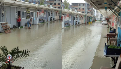 PRİMEMALL 1 PREFABRİK ÇARŞIYI SU BASTI