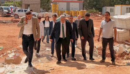 REYHANLI AĞIZ VE DİŞ SAĞLIĞI MERKEZİ İNŞAATI İNCELENDİ