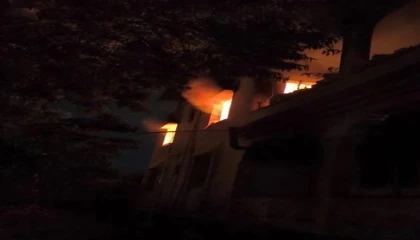 Reyhanlıda ev yangını