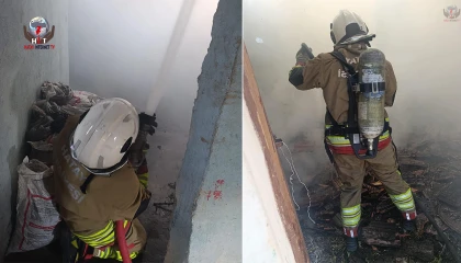 Reyhanlıda müstakil ev yandı