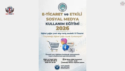 YAYLADAĞI’NDA E-TİCARET VE SOSYAL MEDYA EĞİTİMİ DÜZENLENİYOR