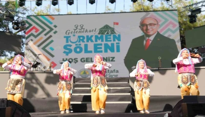 33. Geleneksel Türkmen Şölenine binlerce kişi katıldı