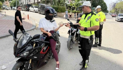 Adanada 274 motosiklet sürücüsüne ceza kesildi