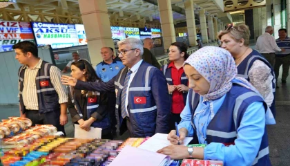 Antalya otogarında bayram öncesi bilet ve fiyat etiketi denetimi