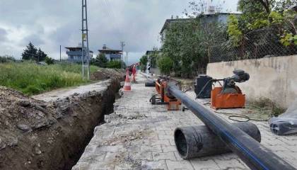 Arsuzun 100 yıllık su ihtiyacını karşılayacak projede çalmalar sürüyor