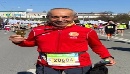 ‘Demir adam Kazan Maratonuna performansıyla damga vurdu