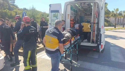 Dur levhasına ihlali kazayla sonuçlandı: 1 yaralı