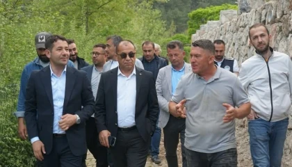 Fekede Sokak Sağlıklaştırma Projesi yerinde incelendi