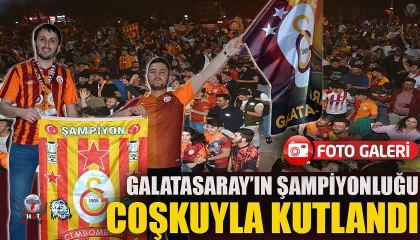 Hatayda Galatasarayın şampiyonluğu büyük coşkuyla kutlandı
