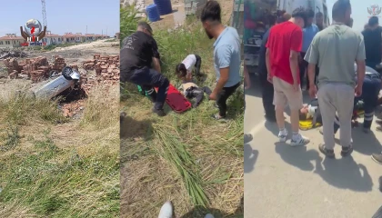 Hatayda motosiklete çarpan otomobil takla attı: 1 ölü, 1 yaralı