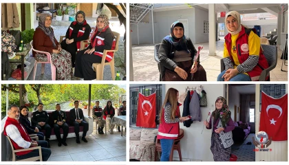 HATAY’DA ŞEHİT AİLELERİNE ANNELER GÜNÜ ZİYARETİ