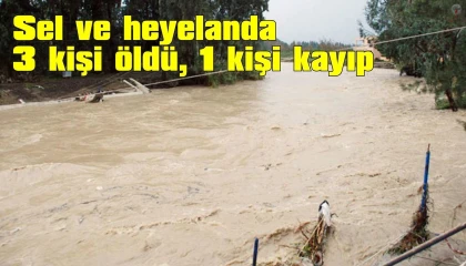 Hatay'daki sel ve heyelanda 3 kişi hayatını kaybetti, 1 kişi kayıp