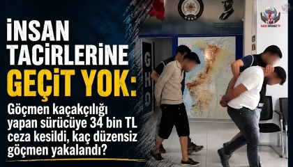 İnsan taciri sürücüye 34 bin TL ceza
