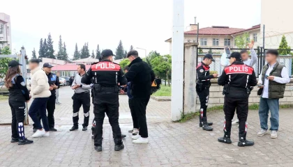 Kahramanmaraşta okul önlerinde sıkı denetim