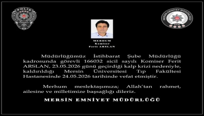 Kalp krizine yenilen komiserin naaşı memleketi Diyarbakıra gönderildi
