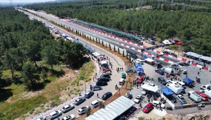 Kepezde oto drag heyecanı başladı