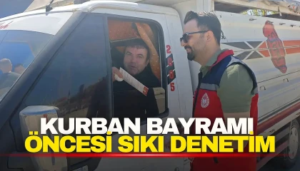 Kurban Bayramı öncesi hayvan satış noktalarında denetim