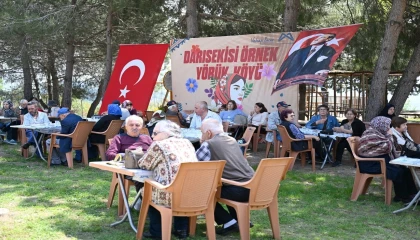 Mersinde gaziler doğayla iç içe vakit geçirdi