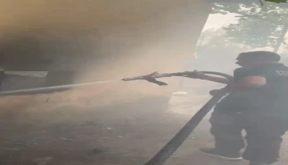 Osmaniyede kiler yangınında kedi ve yavruları kurtarıldı