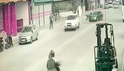 Osmaniyede otomobilin çarptığı kadın yaralandı