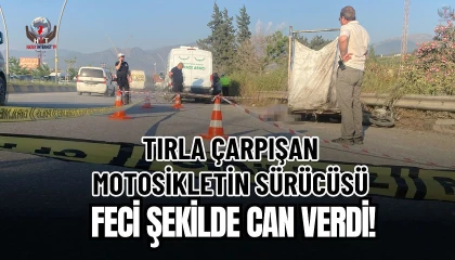 Tırla çarpışan sepetli motosikletin sürücüsü hayatını kaybetti