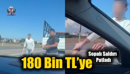 Yol verme tartışmasında sopalı saldırı 180 bin TLye patladı