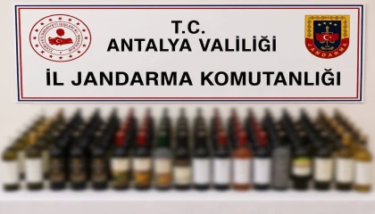 Alanyada 108 litre kaçak alkol ele geçirildi