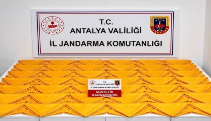 Alanyada otel odasında 537 bin 600 kullanımlık uyuşturucu madde ele geçirildi