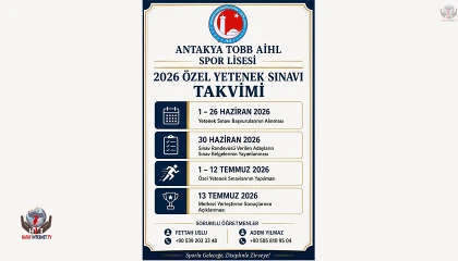ANTAKYA TOBB AİHL SPOR SINIFI BAŞVURULARI BAŞLADI