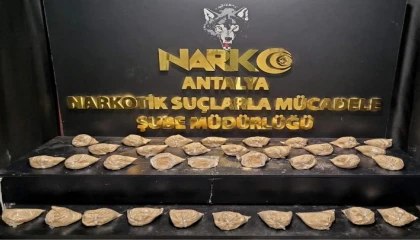 Antalyada 16,6 kilogram eroin ele geçirildi