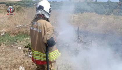 Arsuzda çöplük yangını