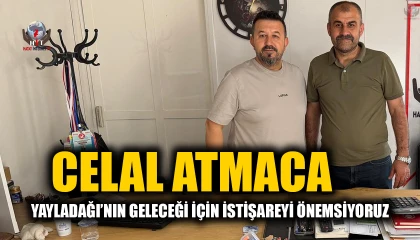 ATMACA’DAN HATAY İNTERNET TV’YE NEZAKET ZİYARETİ “YAYLADAĞI’NIN GELECEĞİ İÇİN İSTİŞAREYİ ÖNEMSİYORUZ”