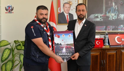 BAŞKAN YALÇIN İZCİLİK FEDERASYONU TEMSİLCİLERİNİ AĞIRLADI
