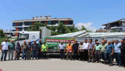 Büyükşehirden Gazipaşalı üreticilere naylon desteği