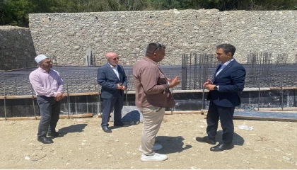 Çökek Mahallesinde cami inşaatı devam ediyor