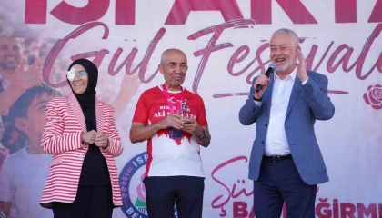Demir adam Ali Bıdı, Gül Maratonunu başarıyla tamamladı