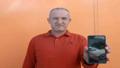 Devriye attığı esnada binaya çarpan yaralı şahini kurtardı