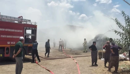 Hassada samanlık yangını