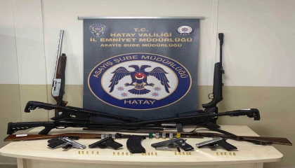 Hatayda ruhsatsız silah operasyonu: 14 şüpheli yakalandı